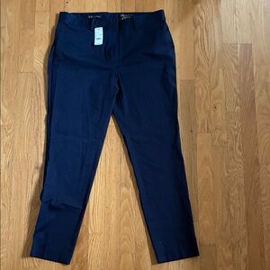 NWT Brooks Brothers Navy Blue Chinos ankle pants